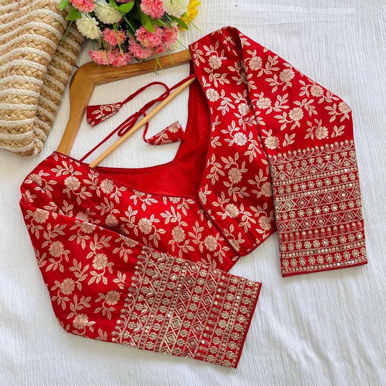 YNF DOLA SILK RFF 12 BLOUSE WHOLESALE SEQUENCE EMBROIDERY BLOUSE MANUFACTURER